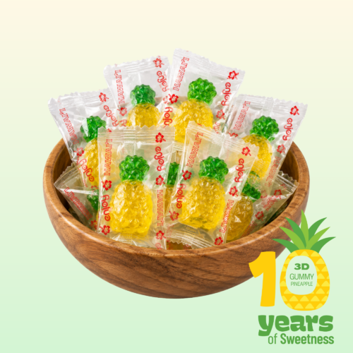 10 year anniversary of Enjoy 3D Gummy Pineapple